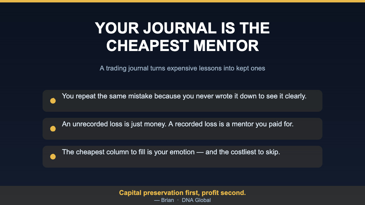 Your Journal Is the Cheapest Mentor